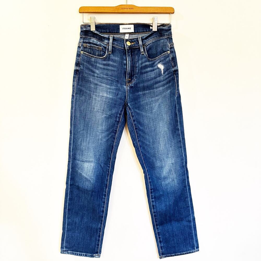 Frame Le Nouveau Straight Jeans sz 26 Medium Wash Straight Leg Jeans